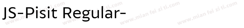 JS-Pisit Regular字体转换
